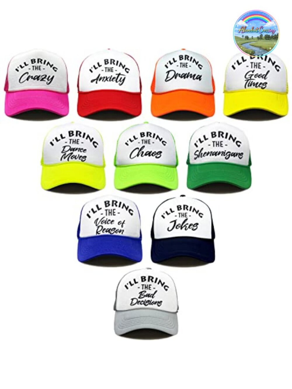 10-Pack Funny Trucker Hats for Women Bachelorette Party
